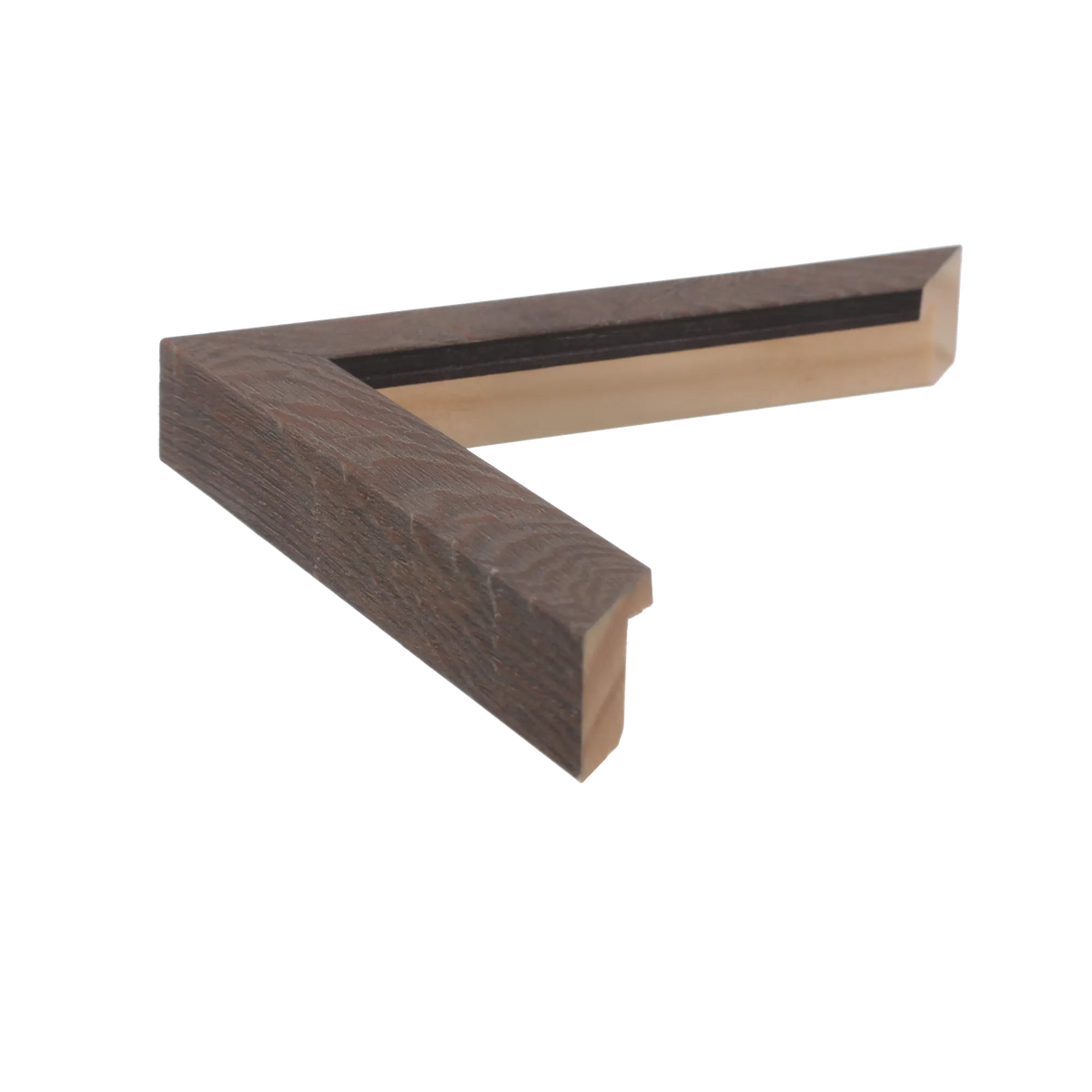 Side view of Cube picture frame in mink