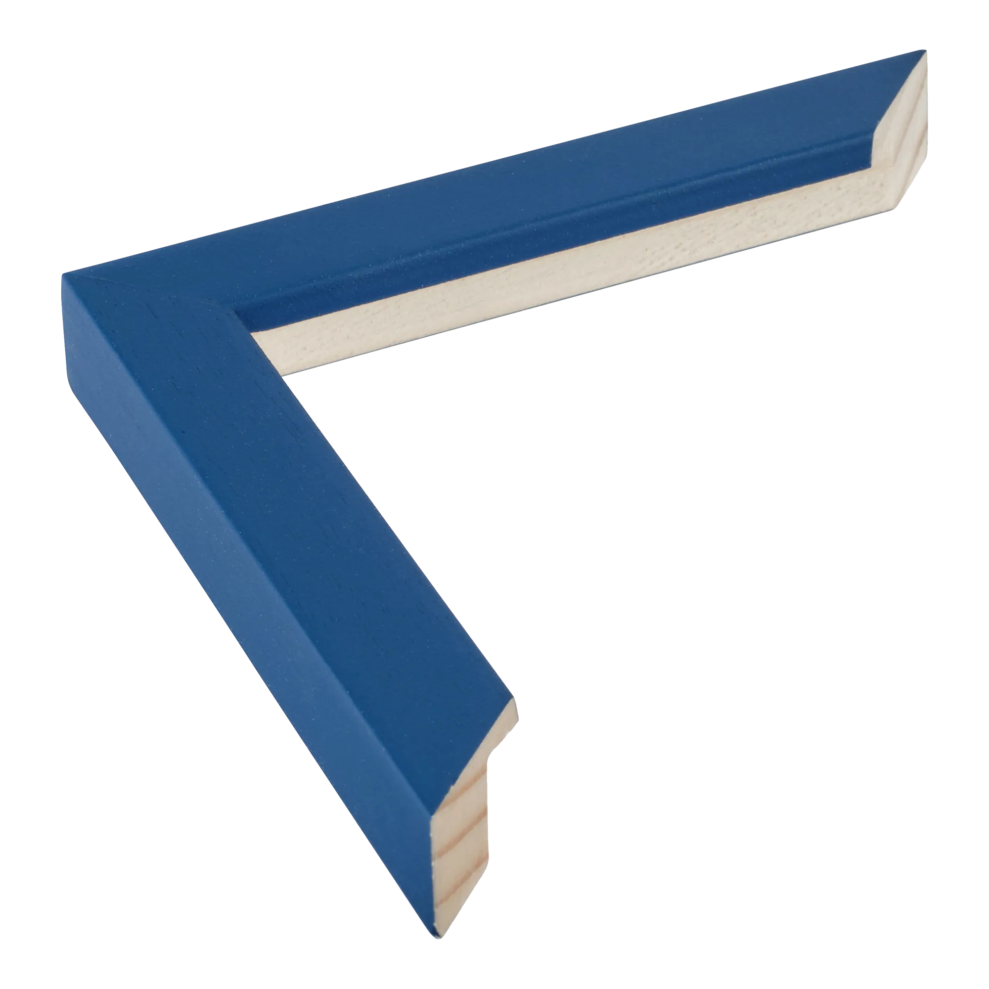 Cube in navy blue picture frame