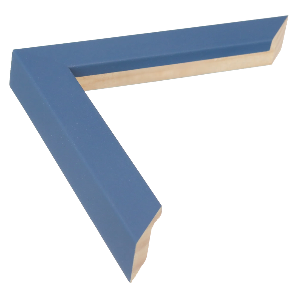 Cube in navy blue picture frame