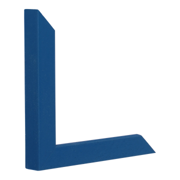 Cube in navy blue picture frame