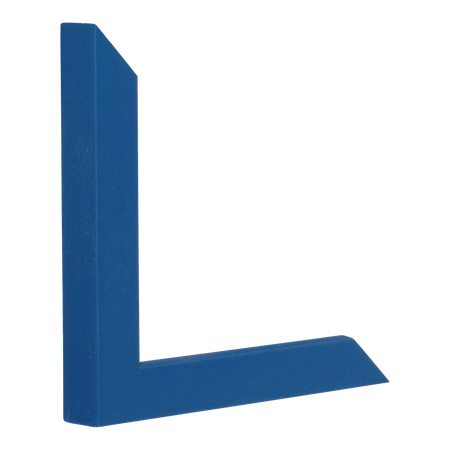 Cube in navy blue picture frame