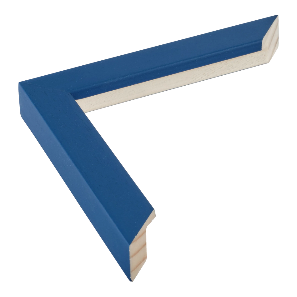 Cube in navy blue picture frame
