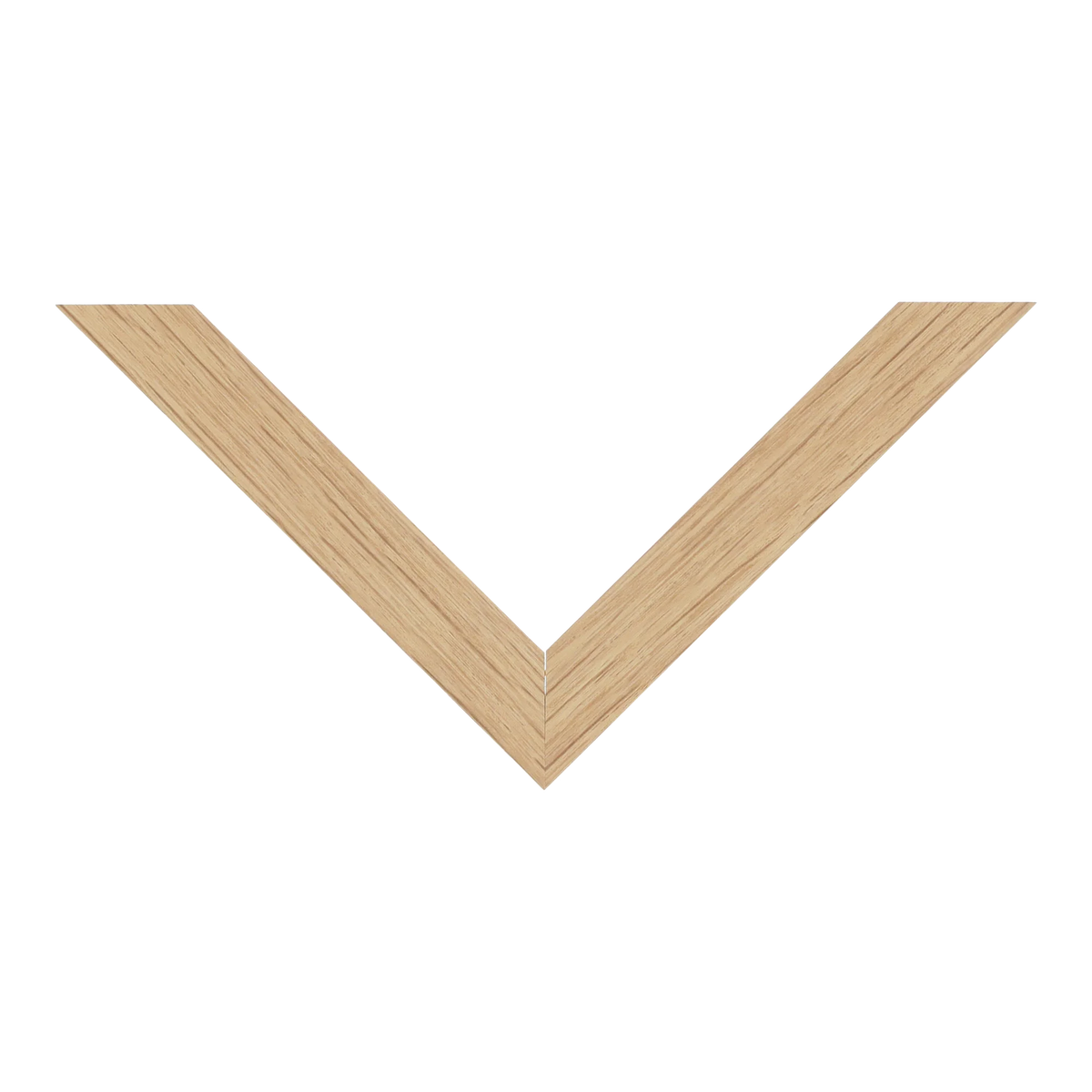 Top view of Cube picture frame in oak