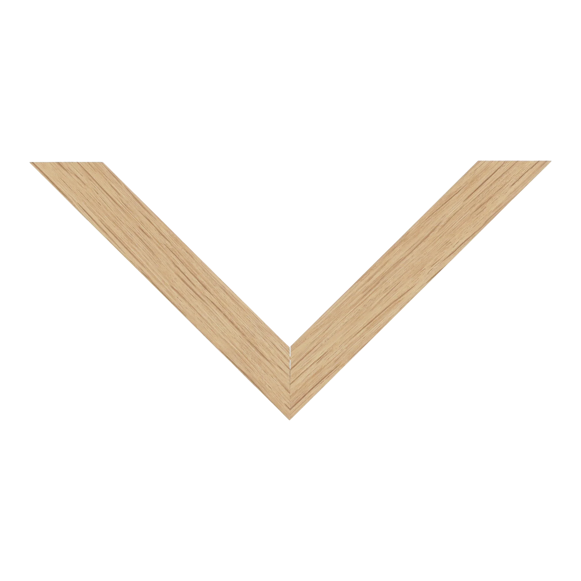 Top view of Cube picture frame in oak