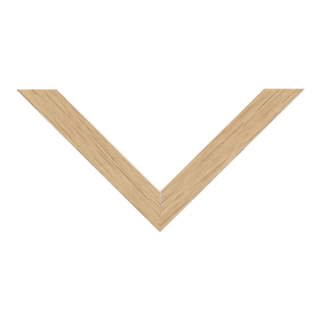 Top view of Cube picture frame in oak