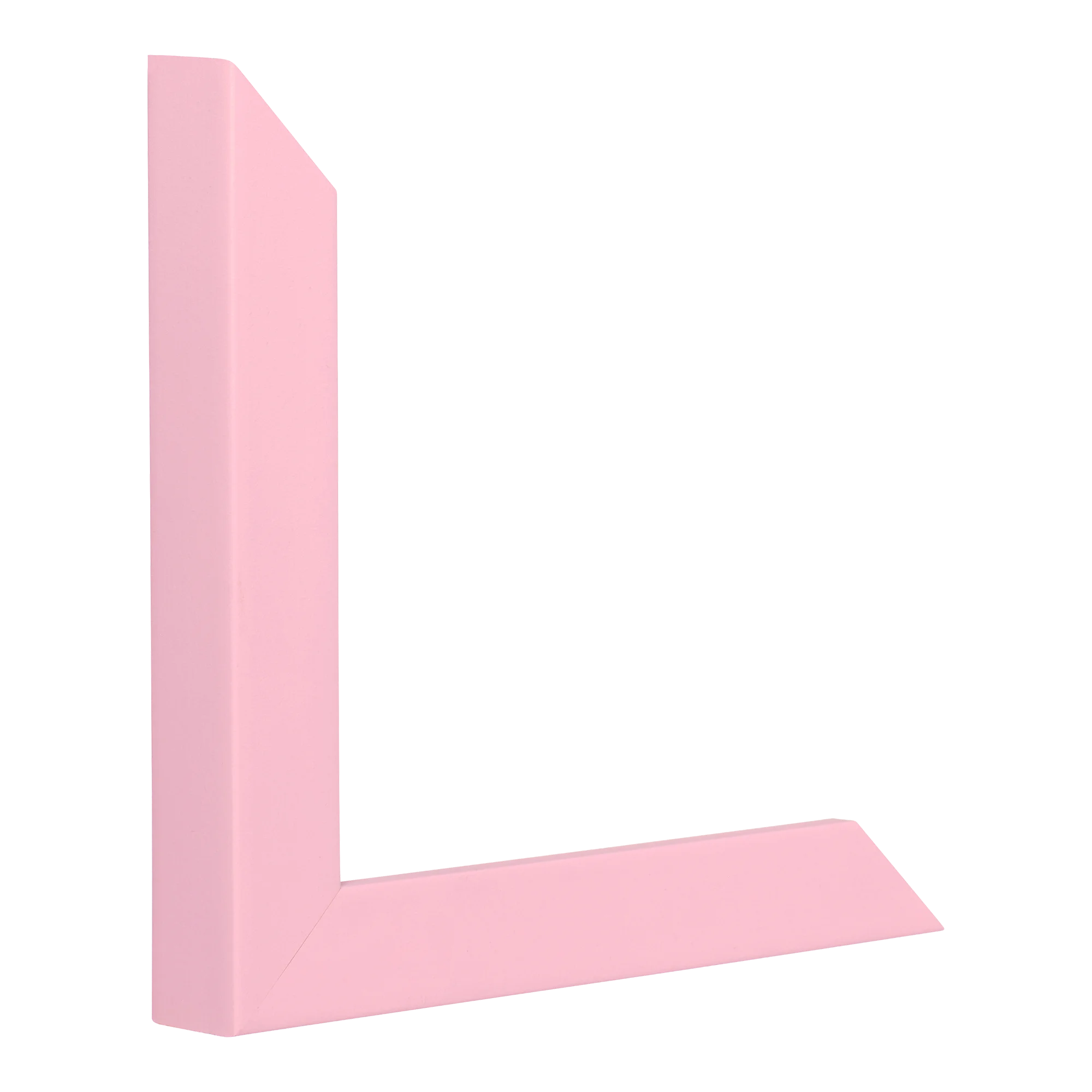 Vertical view of cube pink picture frame