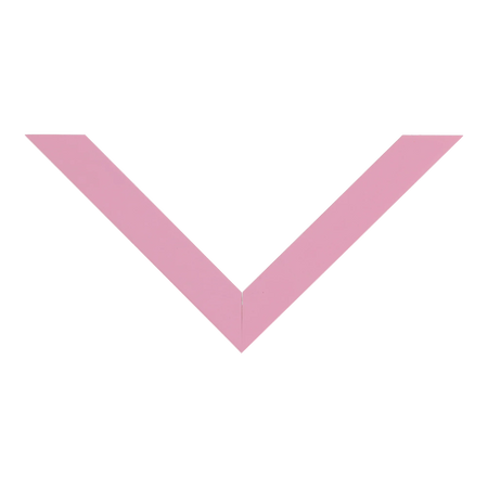 Top view of Cube picture frame in pink