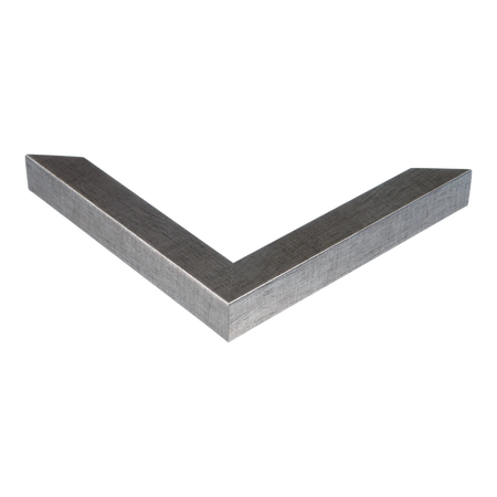 Corner view of Cube in pewter picture frame