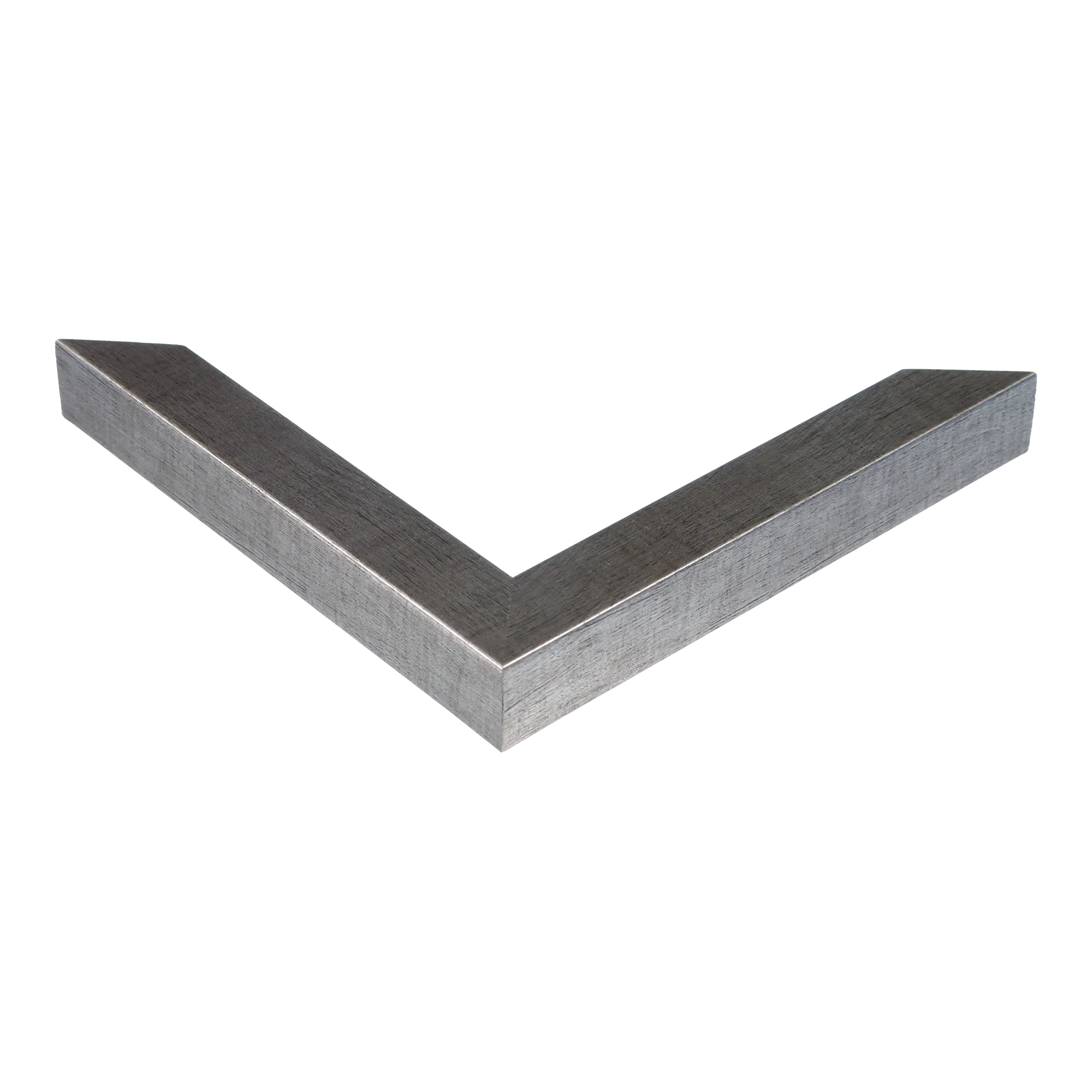 Corner view of Cube in pewter picture frame