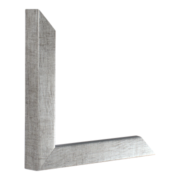 Vertical view of cube pewter picture frame