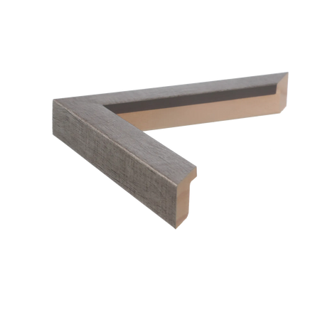 Side view of Cube picture frame in pewter