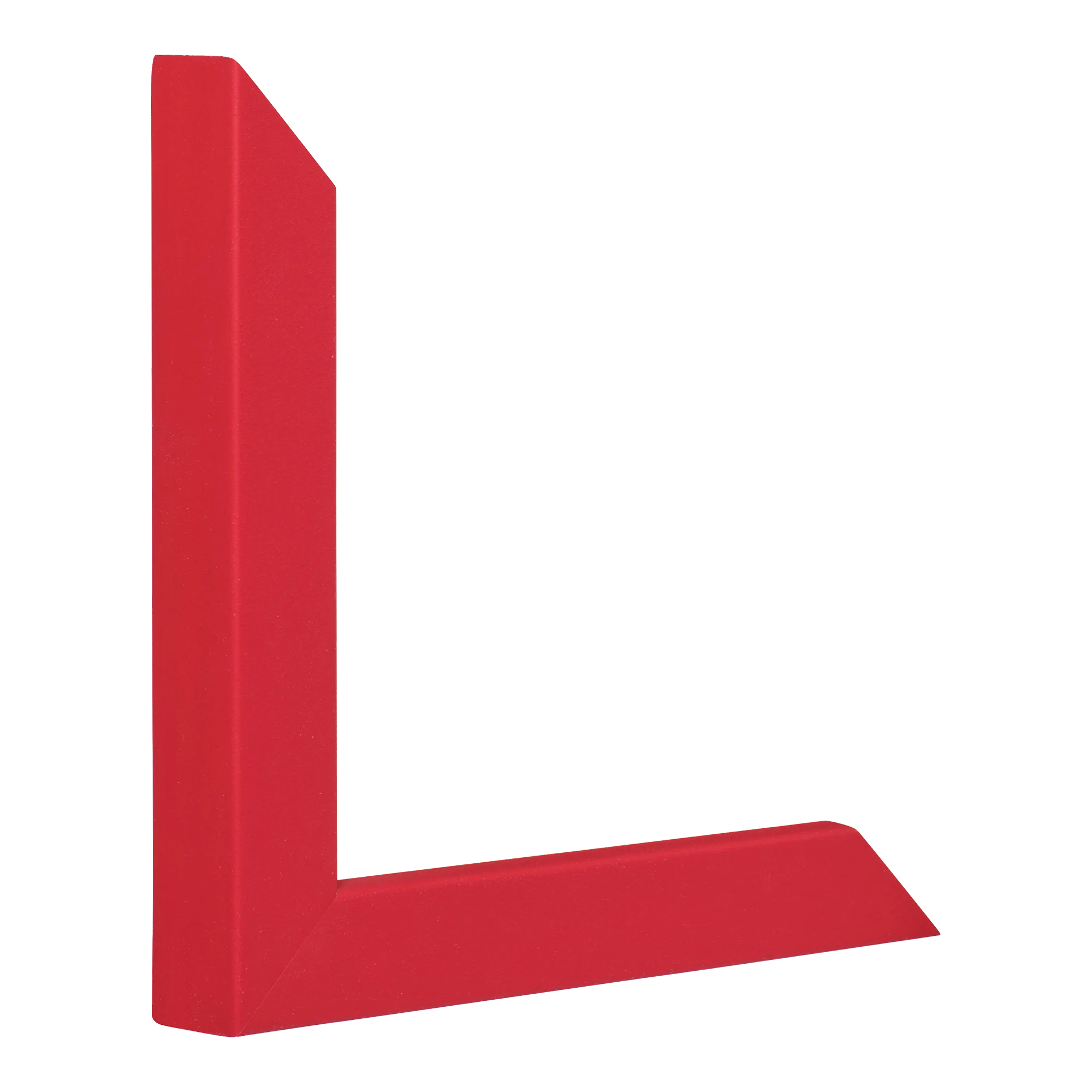 Vertical view of cube red picture frame
