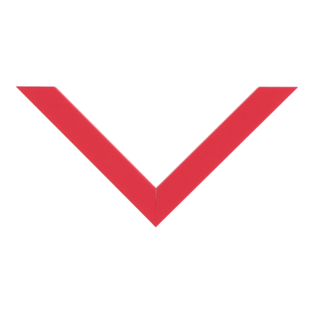 Top view of Cube picture frame in red