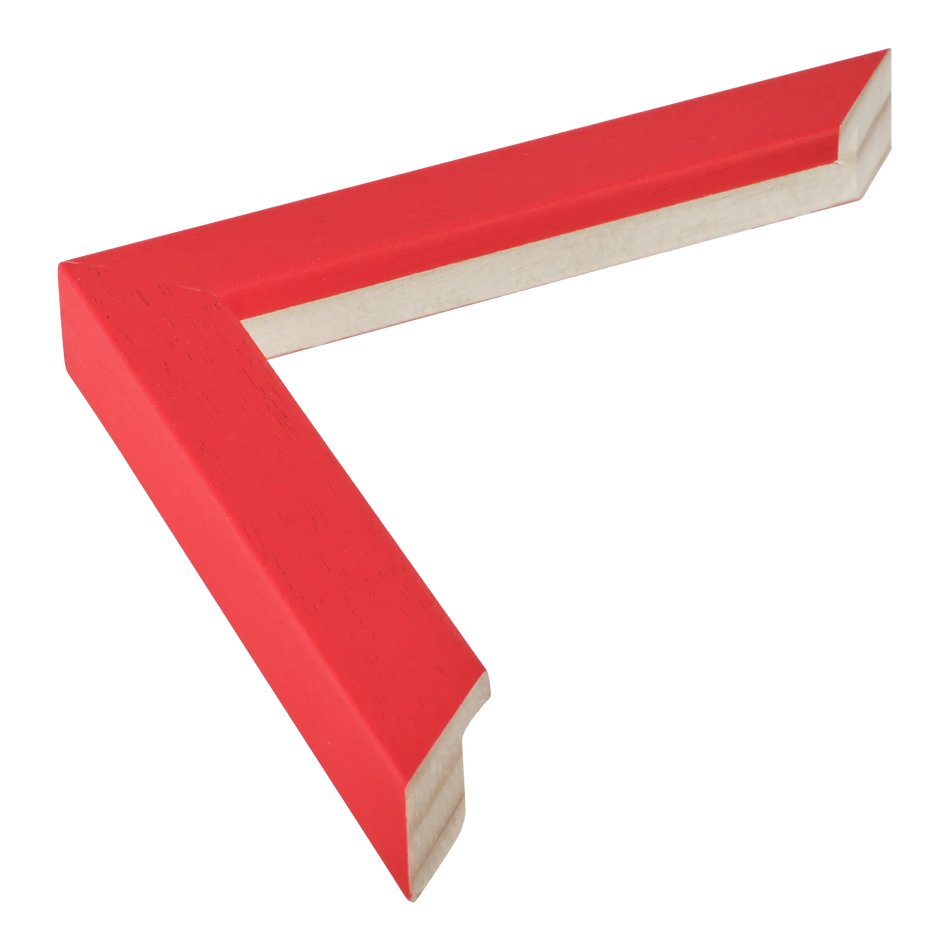 Cube in red picture frame