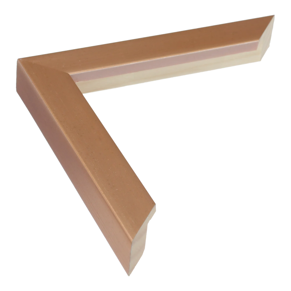 Cube in rose gold picture frame