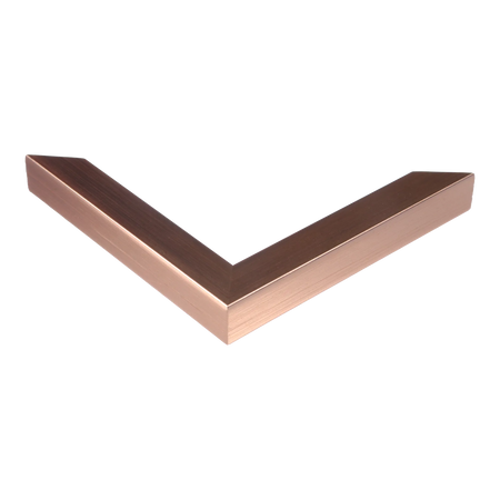 Corner view of Cube in rose gold picture frame