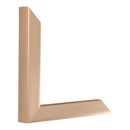 Vertical view of cube rose gold picture frame