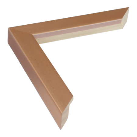 Cube in rose gold picture frame