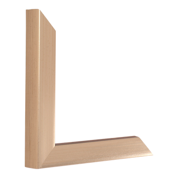 Vertical view of cube rose gold picture frame sample