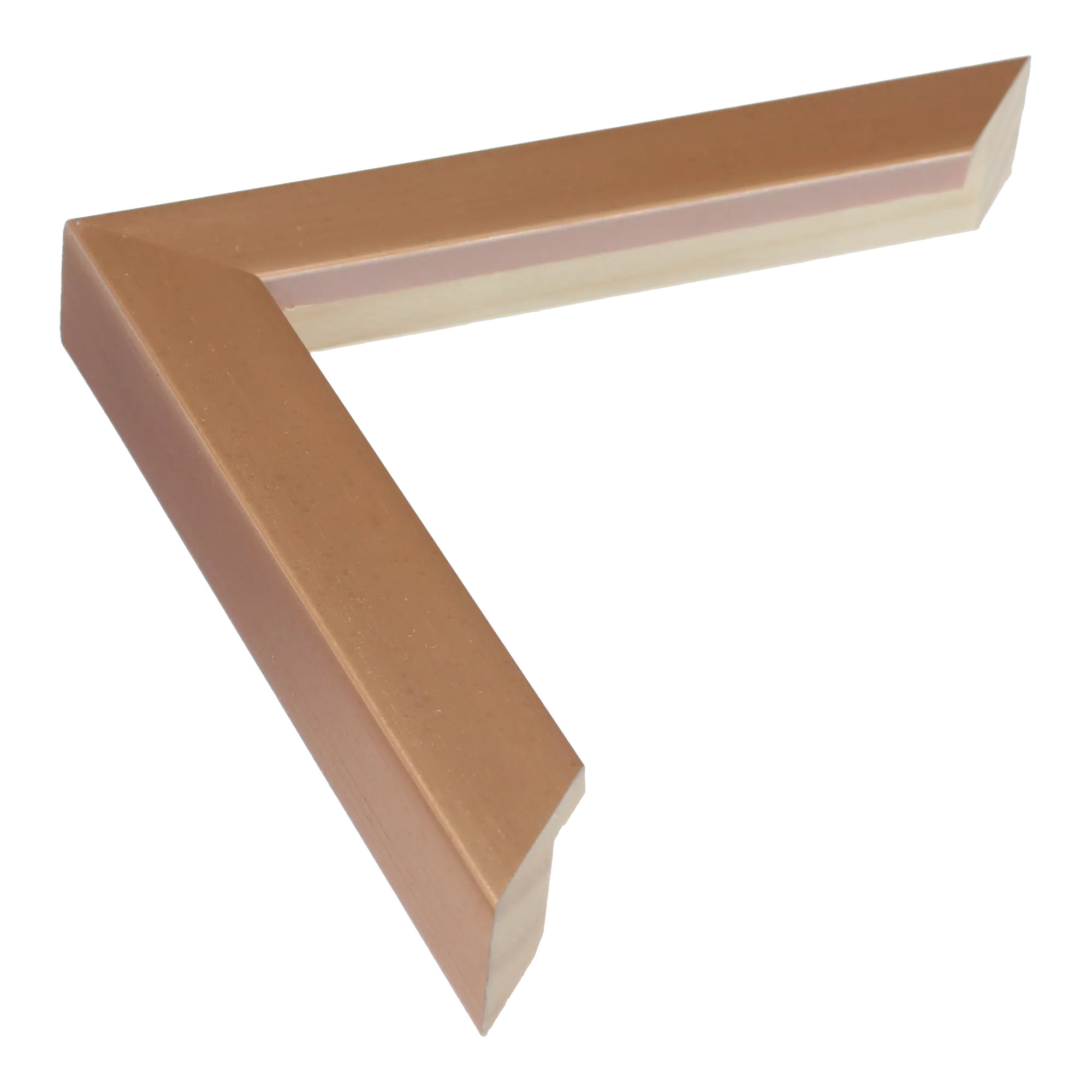 Cube in rose gold picture frame