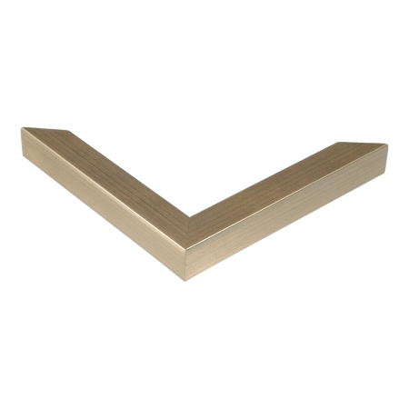 Corner view of Cube in soft gold picture frame