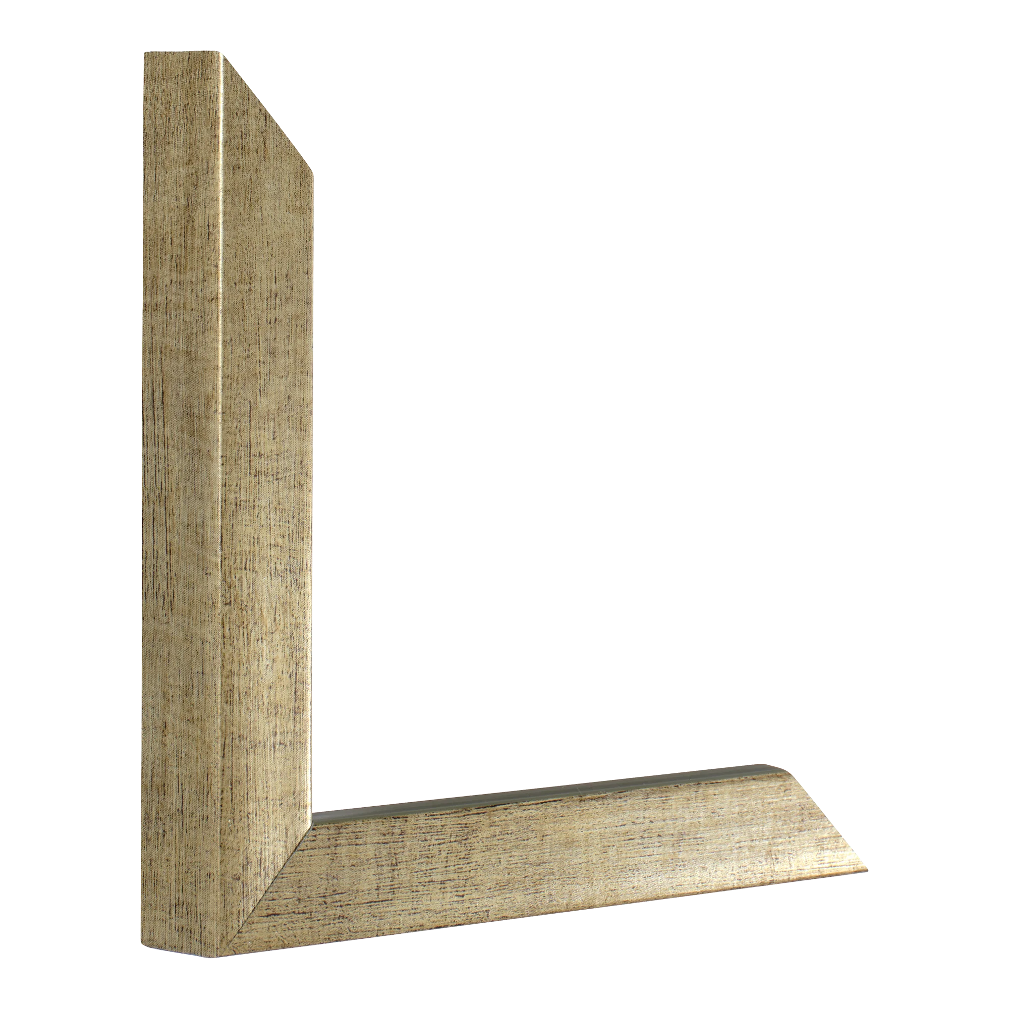 Vertical view of cube silver picture frame