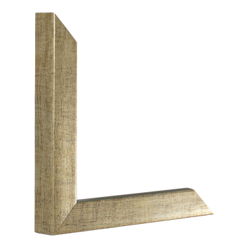 Vertical view of cube silver picture frame