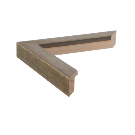 Side view of Cube picture frame in silver