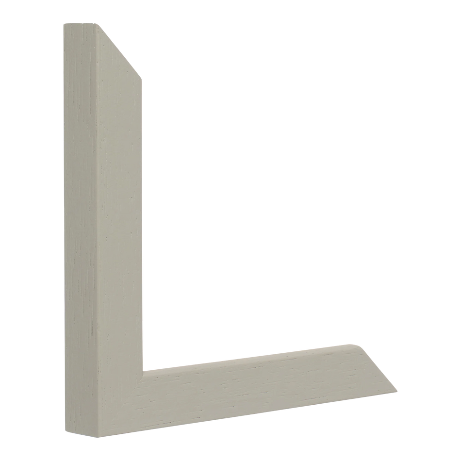 Vertical view of cube taupe grain picture frame