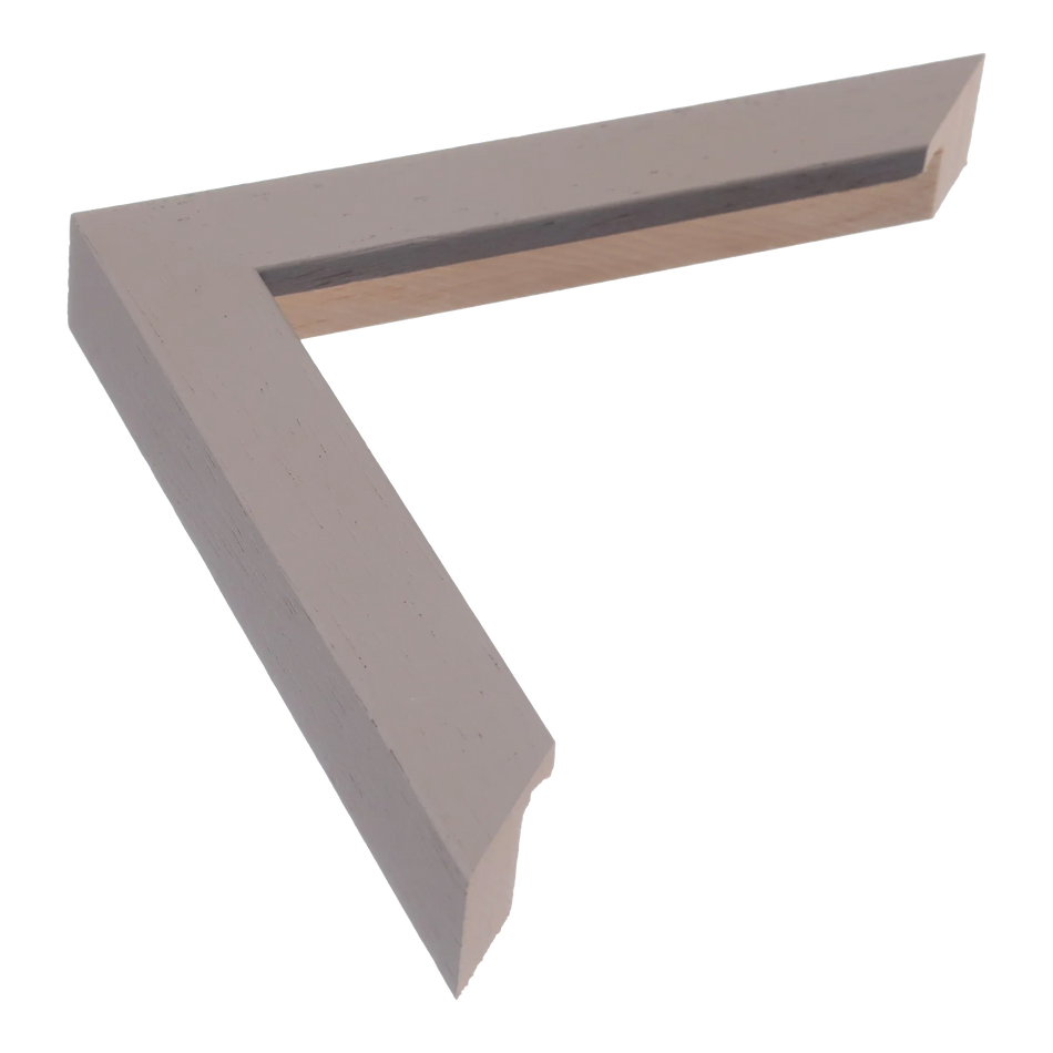 Cube in taupe grain picture frame