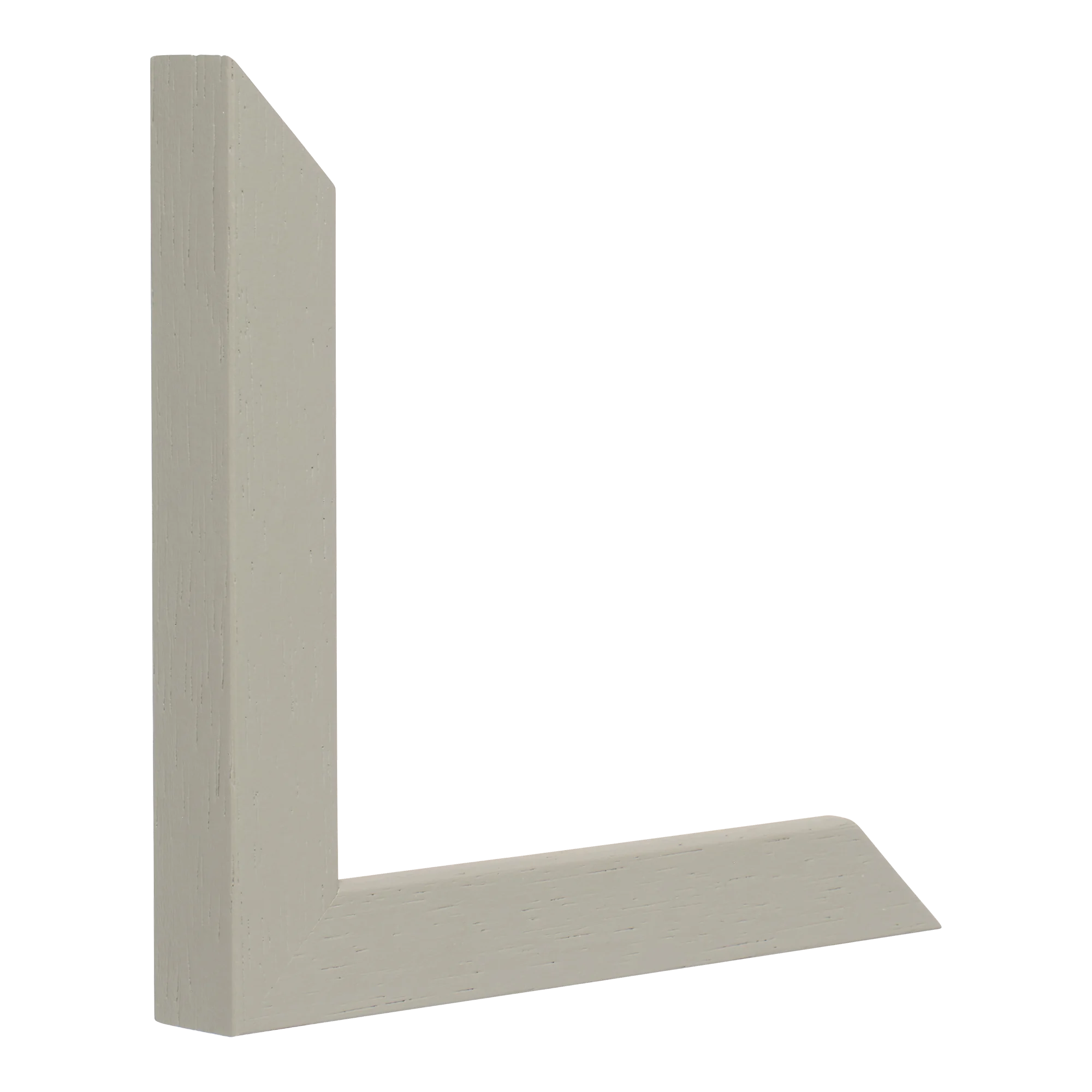 Vertical view of cube taupe grain picture frame