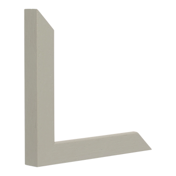 Vertical view of cube taupe grain picture frame sample