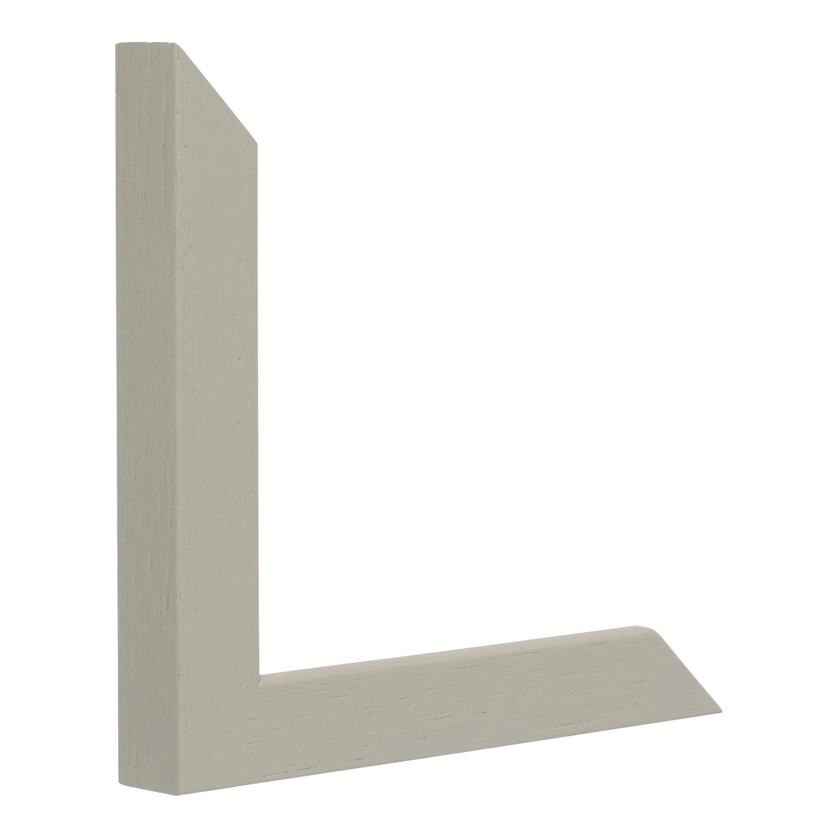 Vertical view of cube taupe grain picture frame