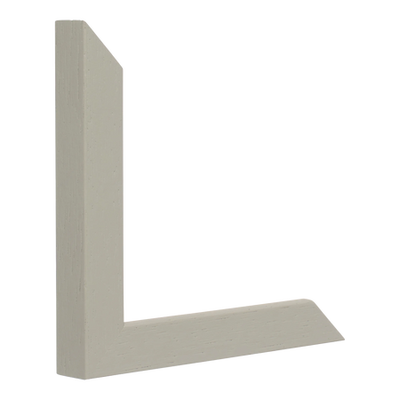 Vertical view of cube taupe grain picture frame