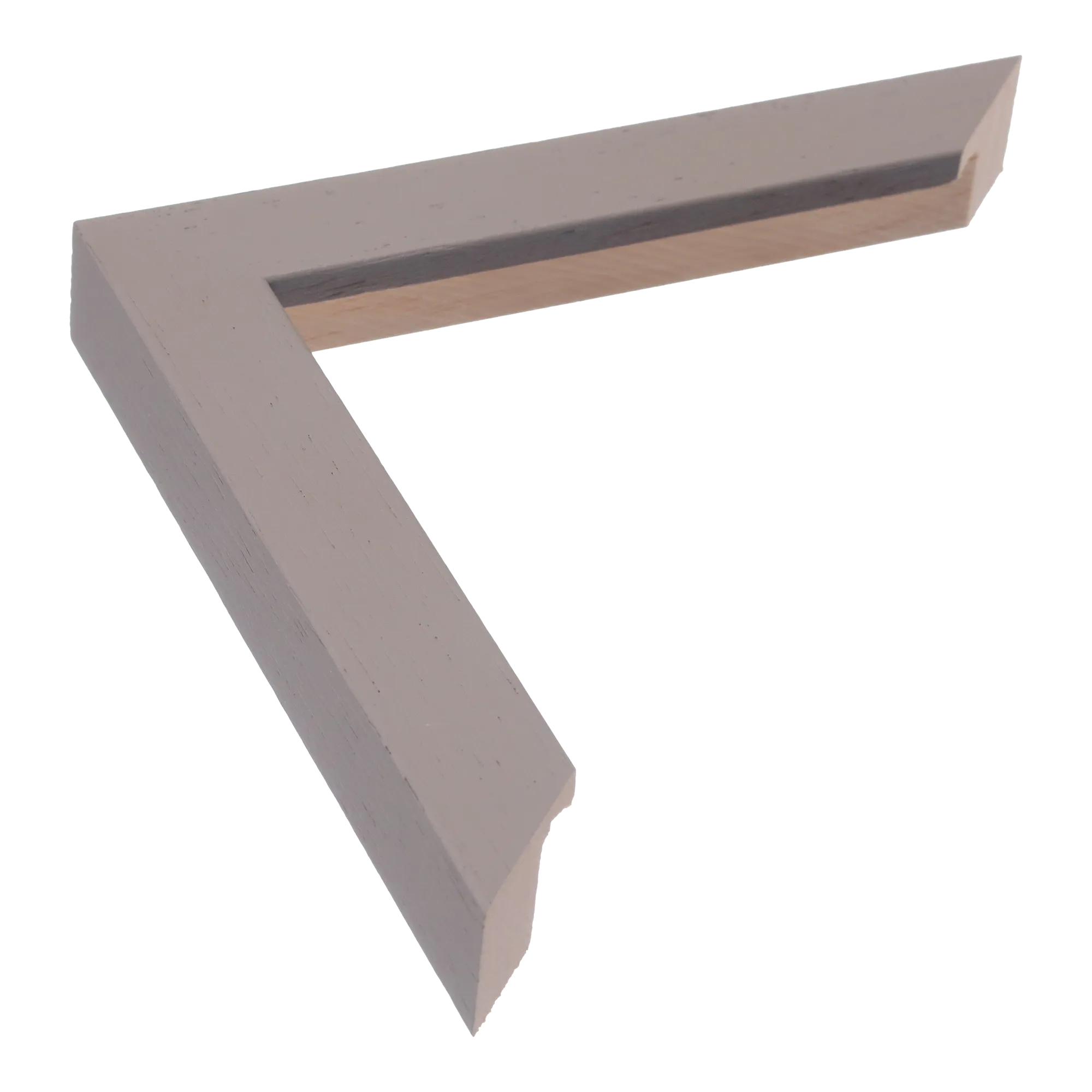 Cube in taupe grain picture frame