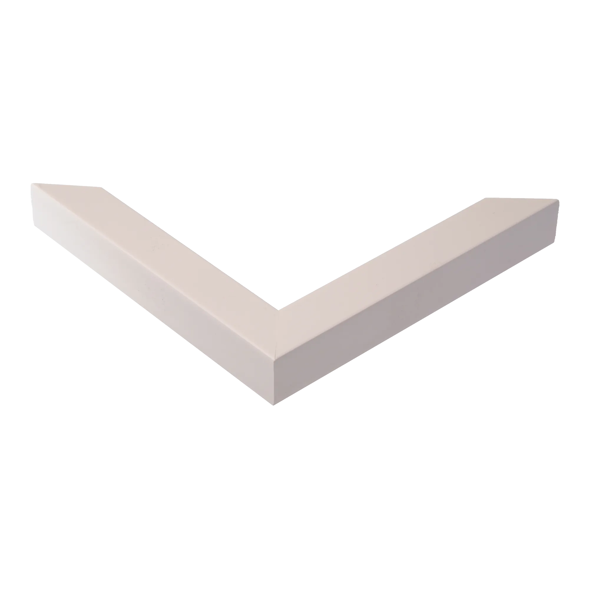 Corner view of Cube in white picture frame