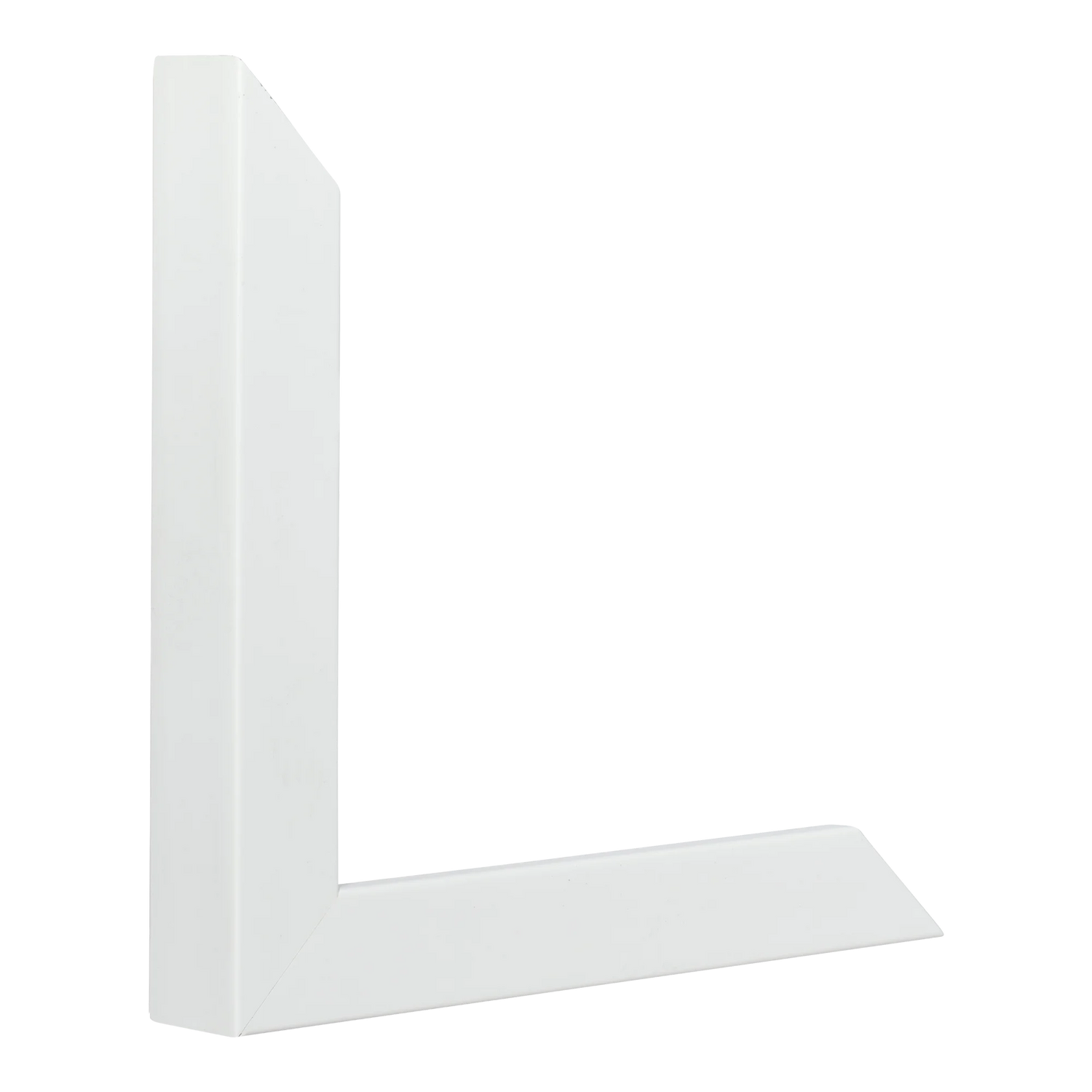 Vertical view of cube white picture frame