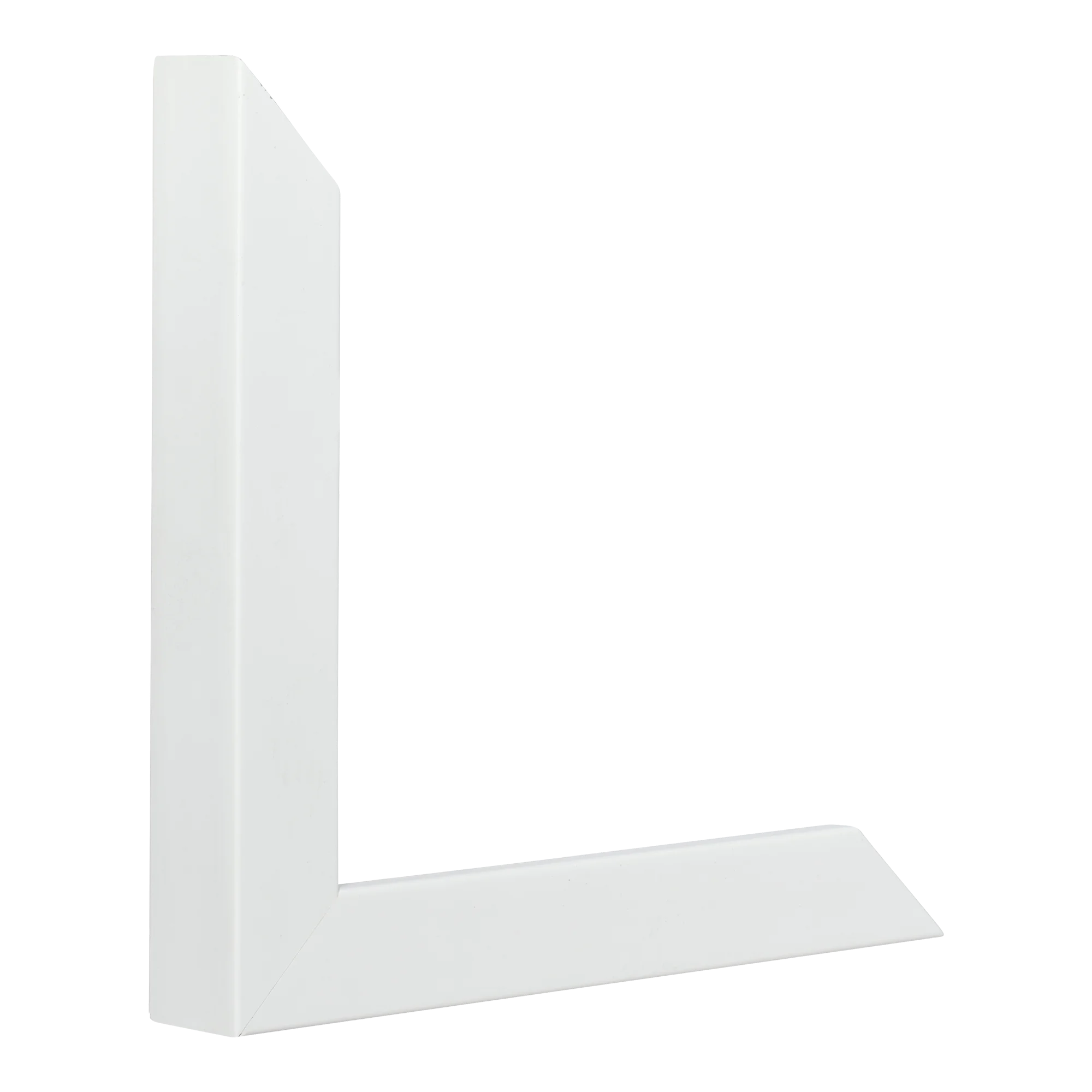 Vertical view of cube white picture frame