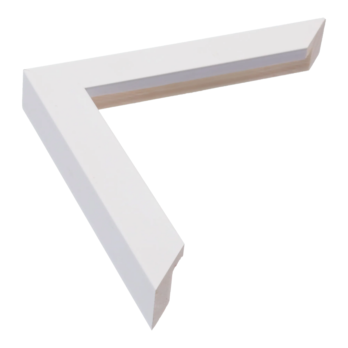 Cube in white picture frame