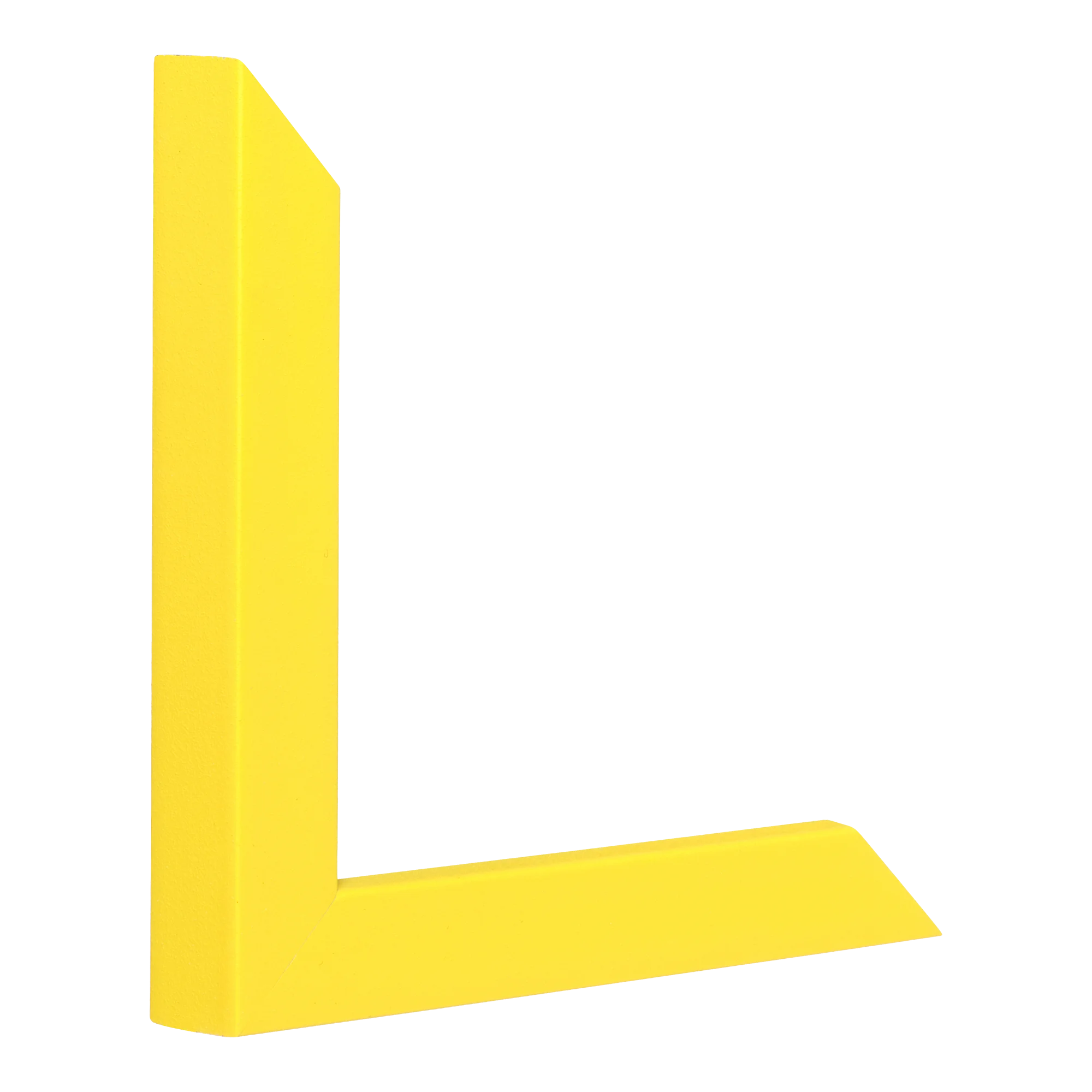 Vertical view of cube yellow picture frame