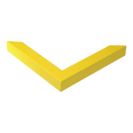 Corner view of Cube in yellow picture frame