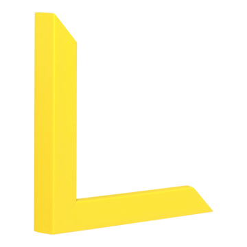 Vertical view of cube yellow picture frame sample