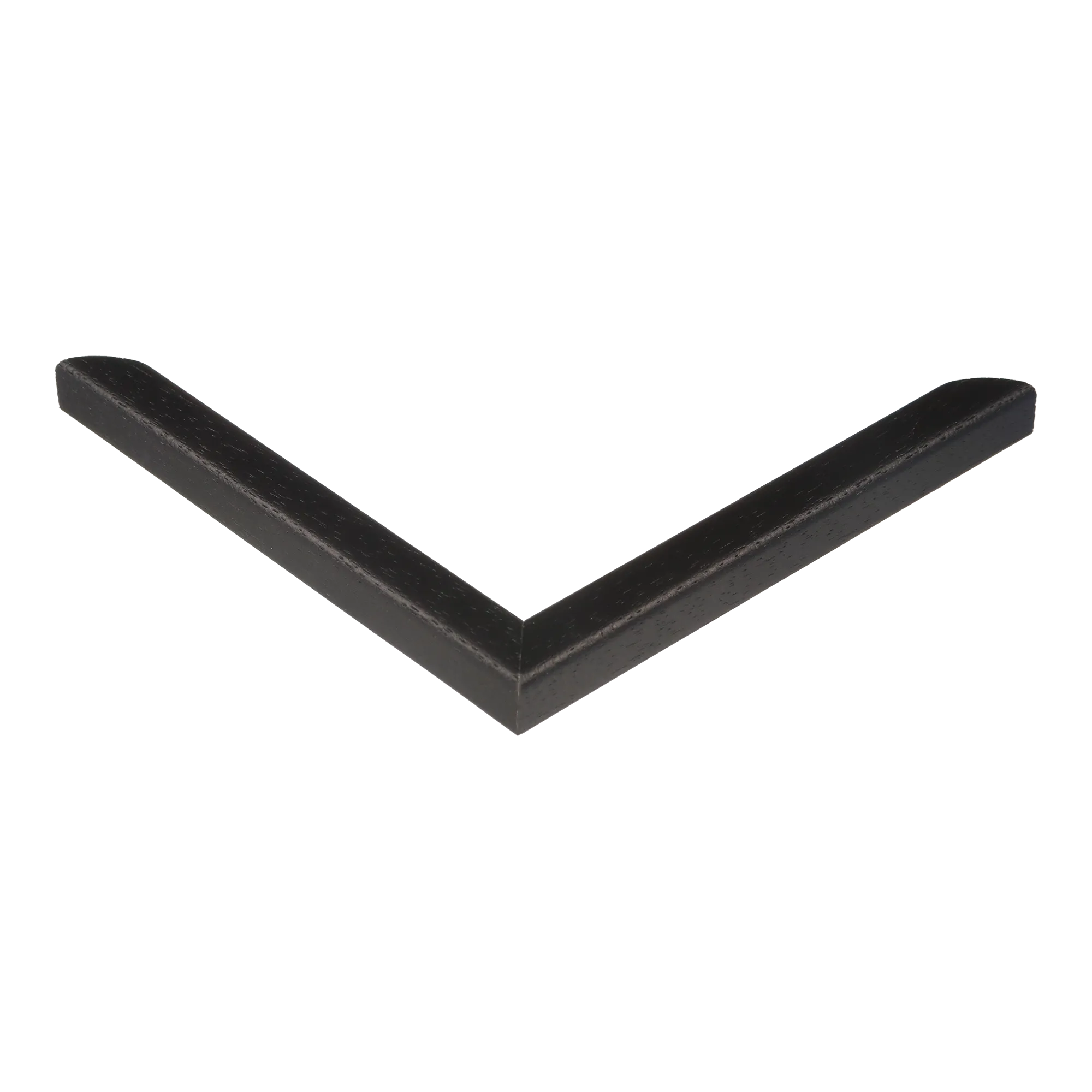 Corner view of Cushion in black grain picture frame