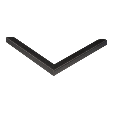 Corner view of Cushion in black grain picture frame