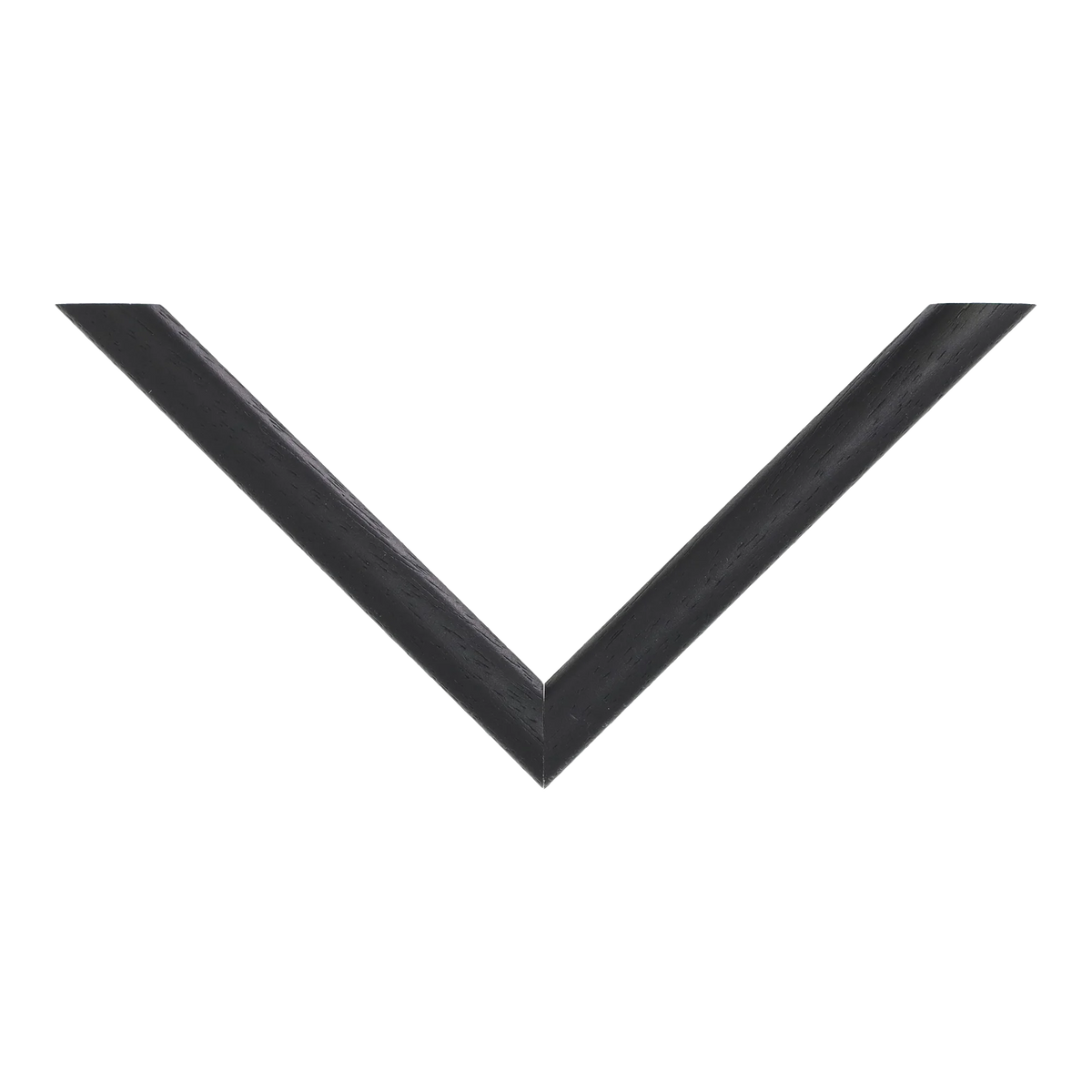 Top view of Cushion picture frame in black grain