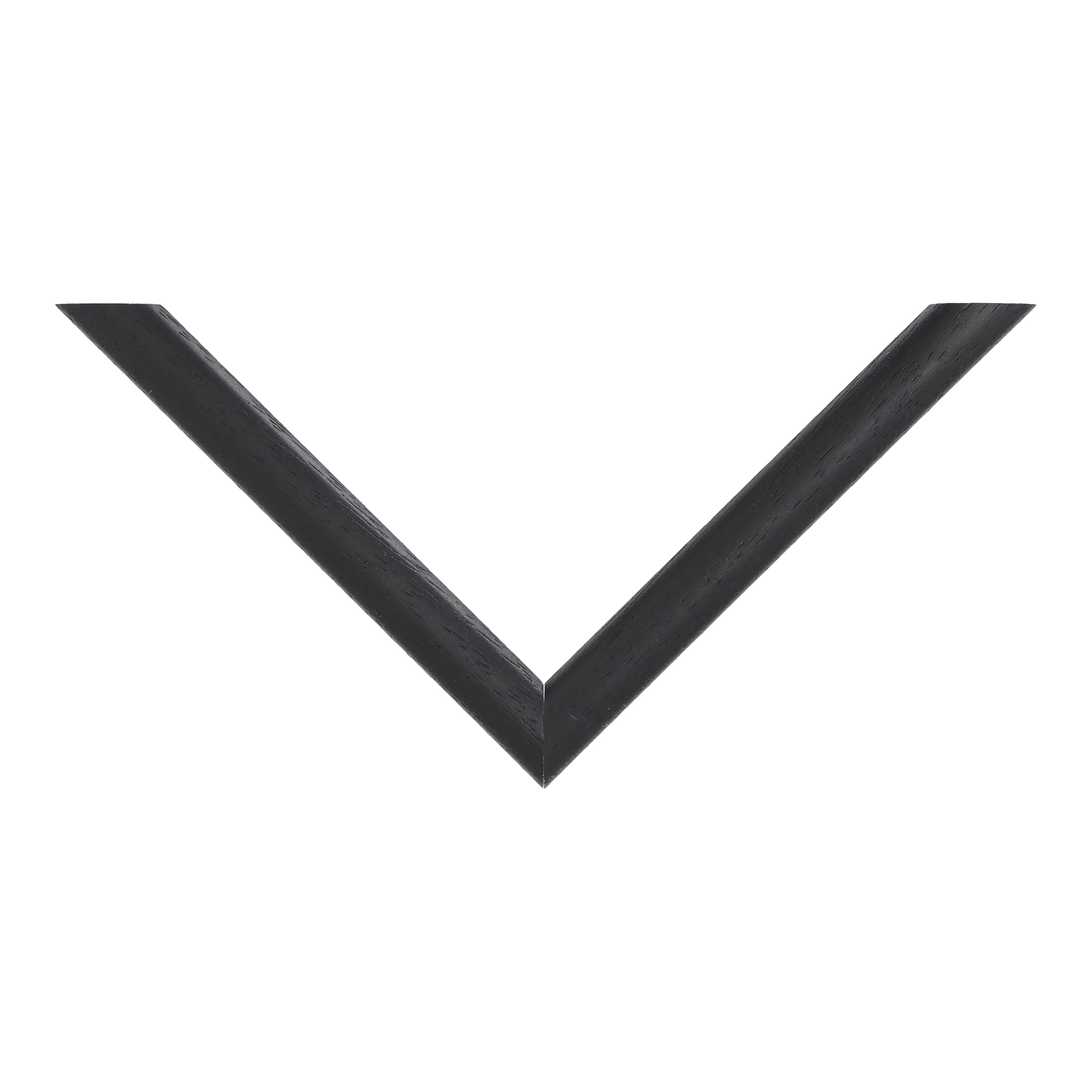 Top view of Cushion picture frame in black grain