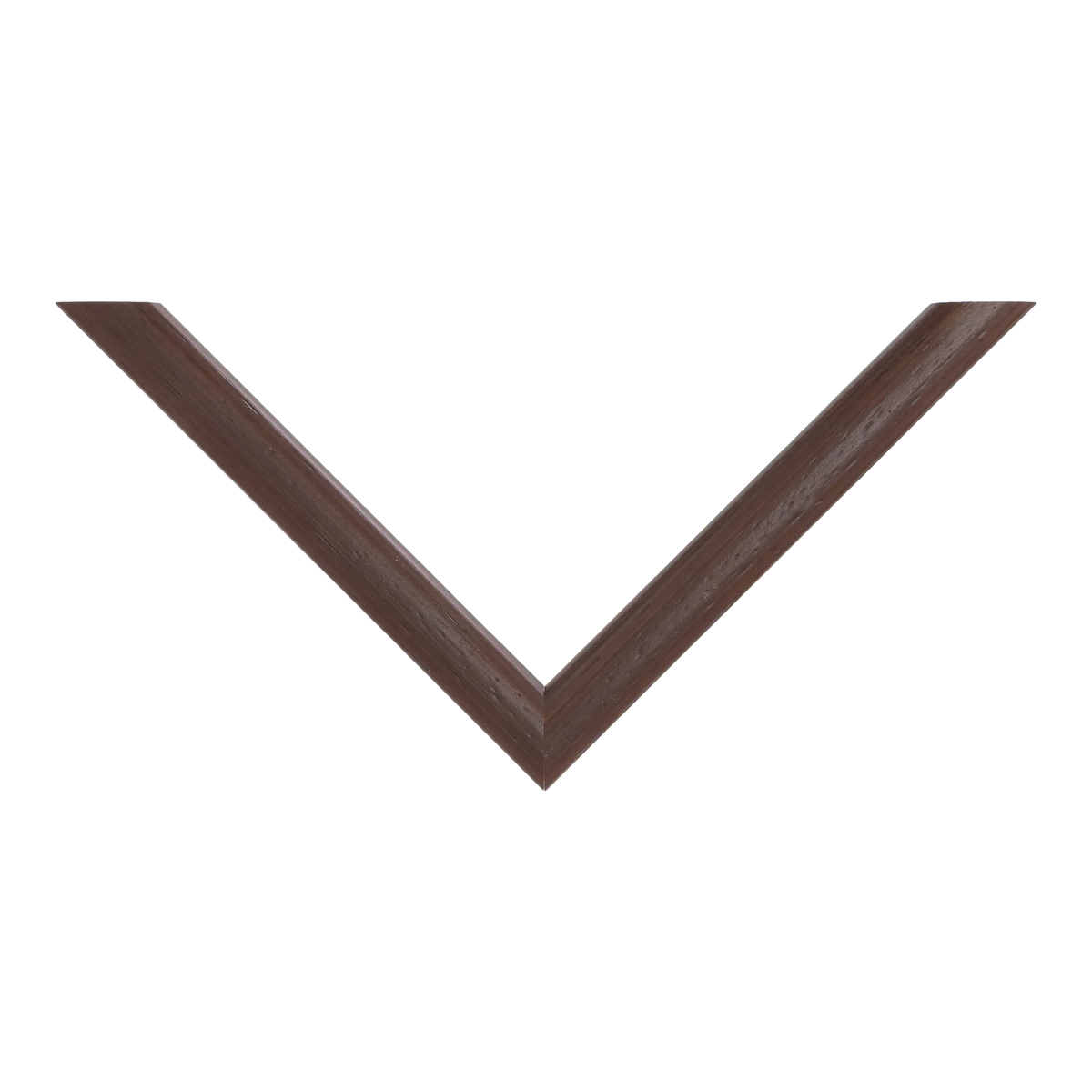 Top view of Cushion picture frame in brown grain