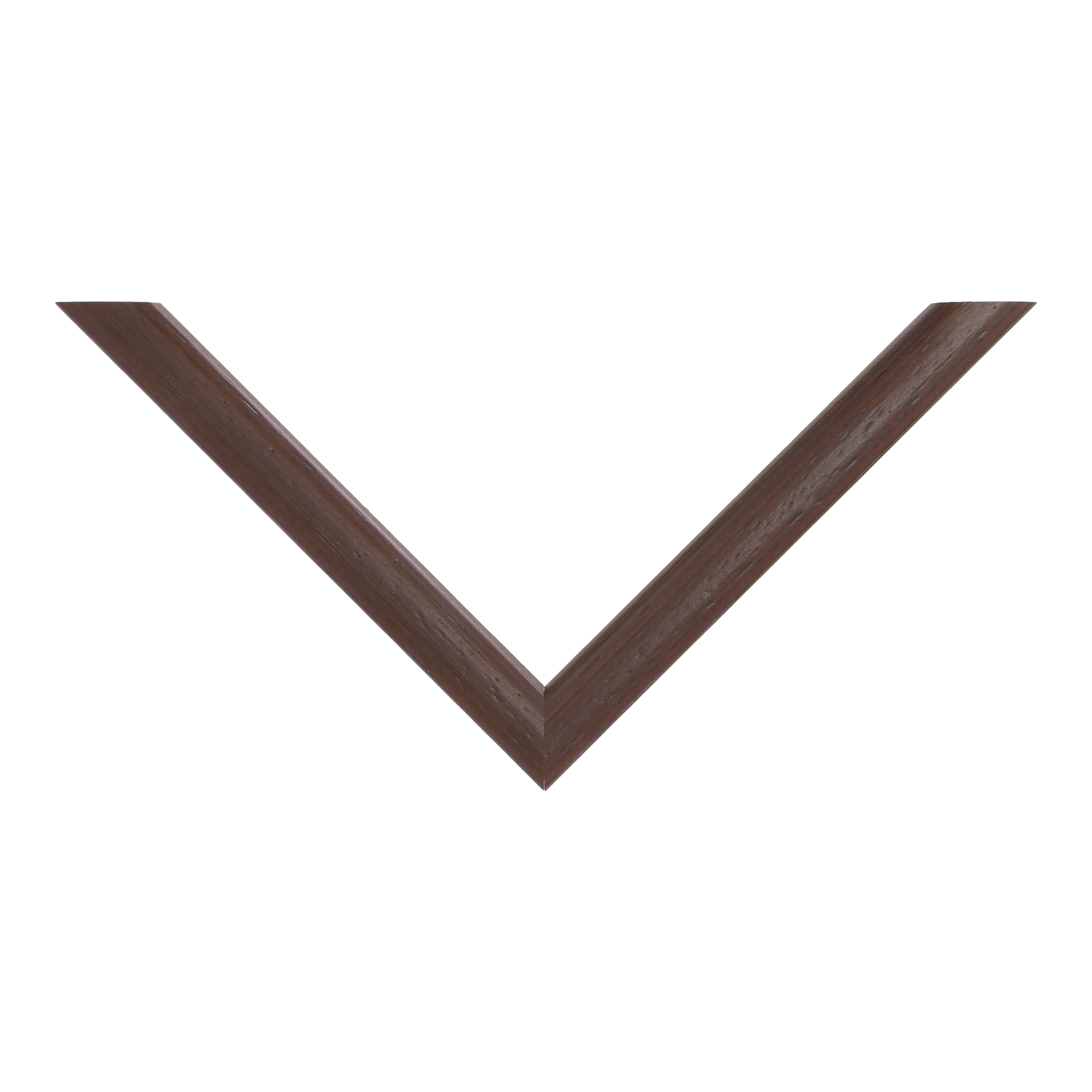 Top view of Cushion picture frame in brown grain