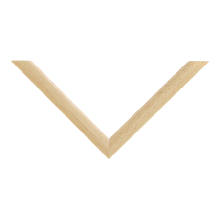 Top view of Cushion picture frame in natural