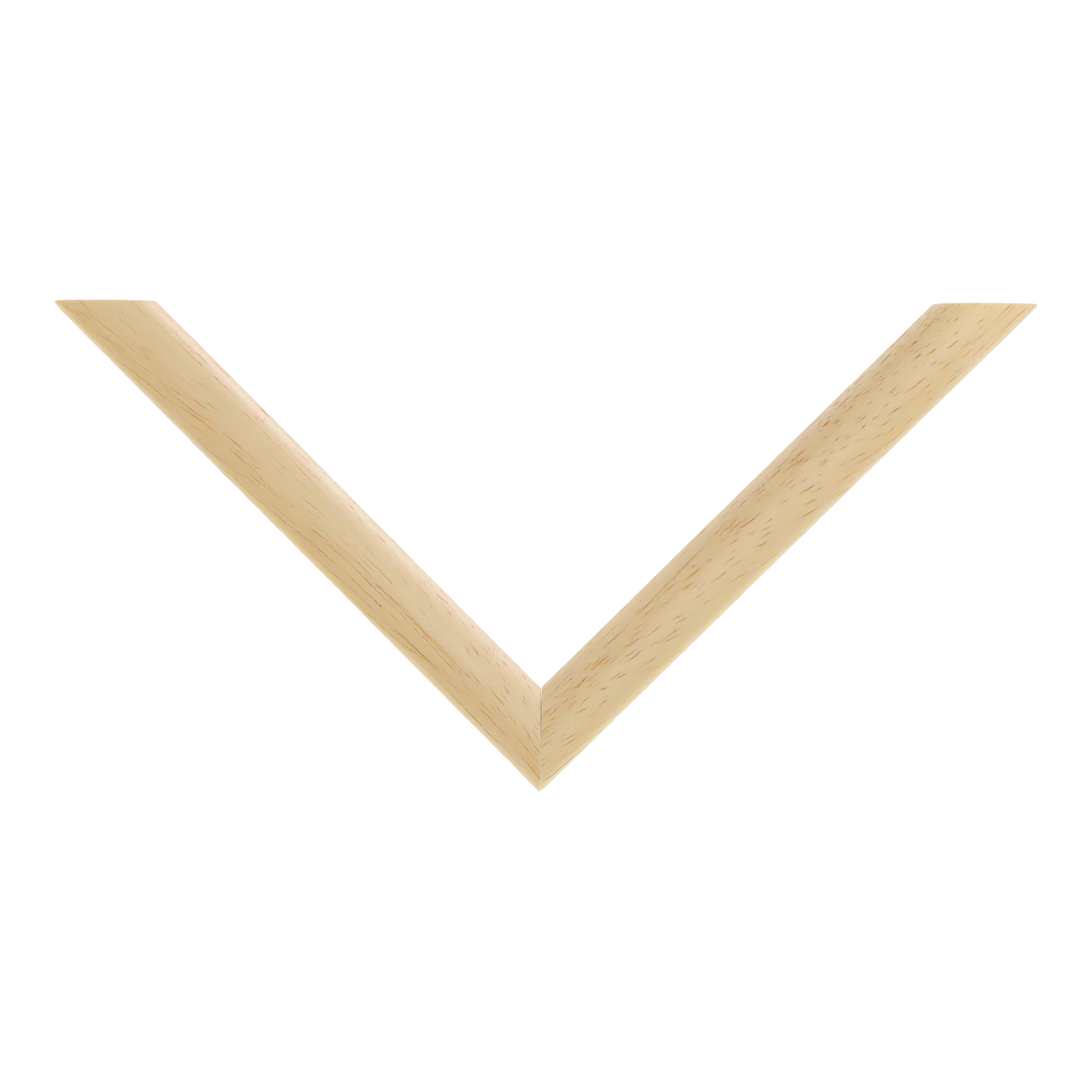 Top view of Cushion picture frame in natural